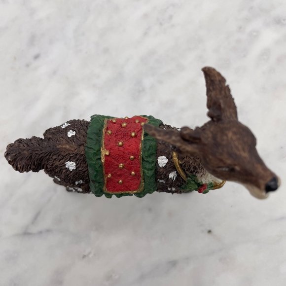 Grandeur Noel Reindeer Christmas Resin from Two Santas Fabric Mache set - Picture 6 of 13